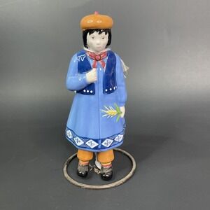 Demdaco 2003 Bells & Beaus Heinrich Leonhard‎ Thankfulness Girl Holding Wheat